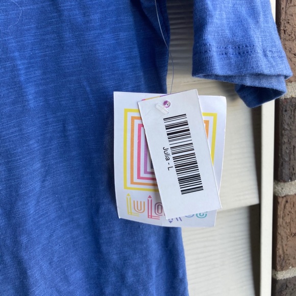 Light Indigo LuLaRoe Julia Dress Sz L - Picture 2 of 5